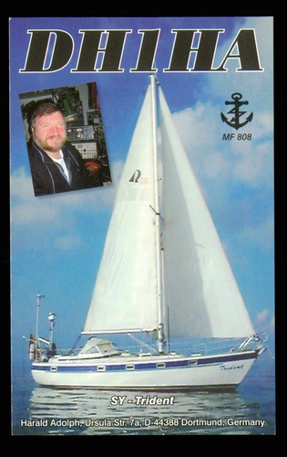 Qsl card radio germany dh1ha - qsl,