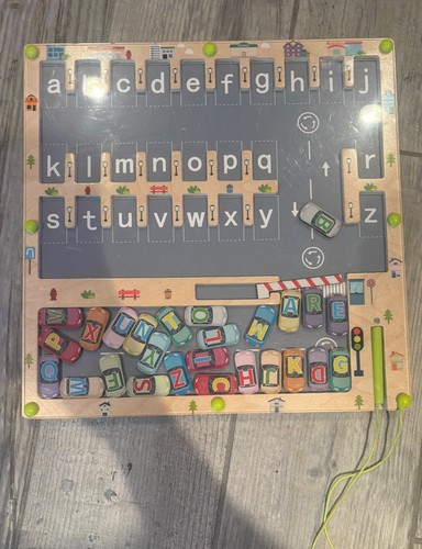 Wooden magnetic alphabet maze - wooden,