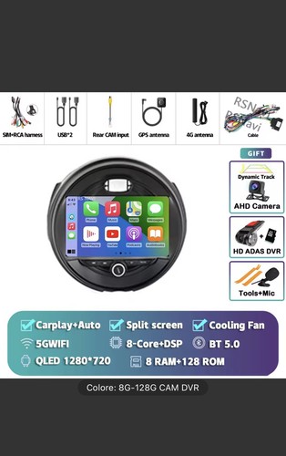 Autoradio android 128g - autoradio, 8g+128g