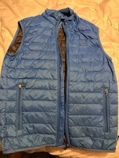 Armani Jeans Gilet Uomo Vero Piumino Bianco Piuma d'anatra (blu)