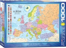 Mappa d'Europa puzzle 1000