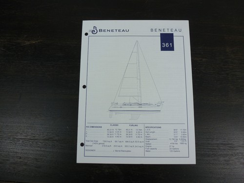 Brochure barca vela beneteau - vela,