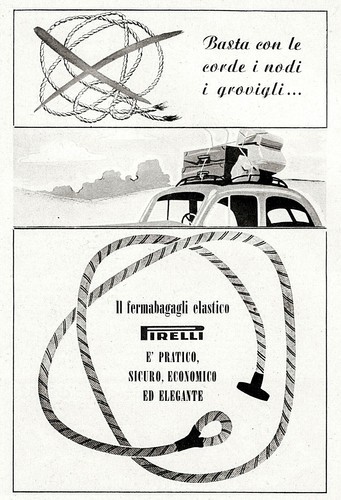 Pubblicita 1950 pirelli - pirelli, ferma