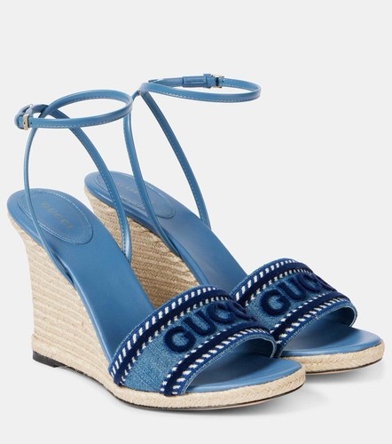 Gucci sandali donna - zeppa, blu