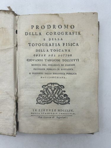 Targioni prodromo della - targioni,,