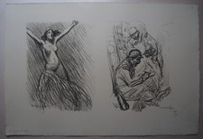 Litografia Foglio Di Croquis N° 2 298/400 - Firmato Steinlen (1859/1923 WW1
