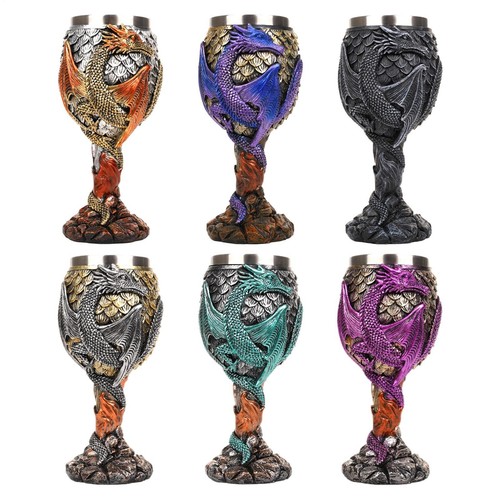 Calice vino drago medievale - calice, da