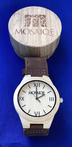 Orologio mosaiqe legno - mosaiqe, in