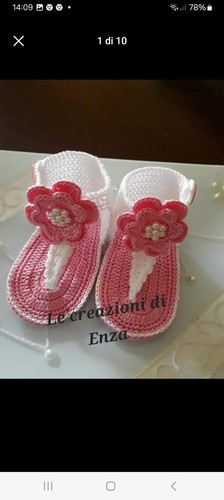 Infradito uncinetto bimba - infradito,