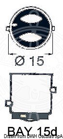 Lampadina bay15d 15w 12v luce - bay15d,