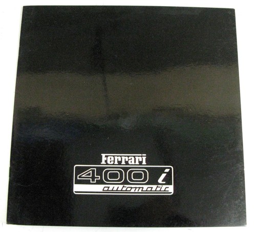 Brochure vendita ferrari 400i - brochure,