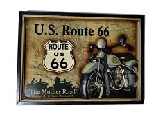  Quadro in legno a Rilievo Harley Davidson /Indian Dipinto a mano con moto 