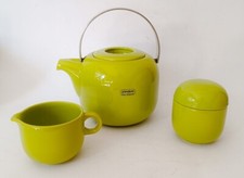 ♥ PRIMALUNA DESIGN AMBROGIO POZZI SET TEIERA LATTIERA ZUCCHERIERA IN CERAMICA