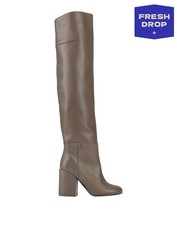 Stivali sopra il ginocchio in pelle PATRIZIA PEPE RRP €367 US7 UK4 EU37 Made in Italy