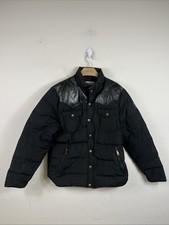 Penfield Men’s Puffer Jacket Black on Black Size Large Coat  (Flaws)