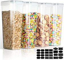 2.8L Scatola Portaoggetti Da Cucina - Set Di 4, Barattoli Ermetici Alimentari in