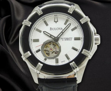 Bulova BVA Serie Modello 96A123 21 Gioielli Ss Cuore Aperto Automatico 46mm Uomo