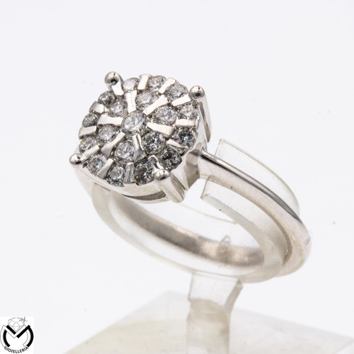 Anello oro bianco kt 750 - bianco,
