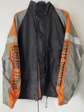 Harley Davidson Giacca Uomo Medium Nero Argento Riflettente HD Biker Eagle