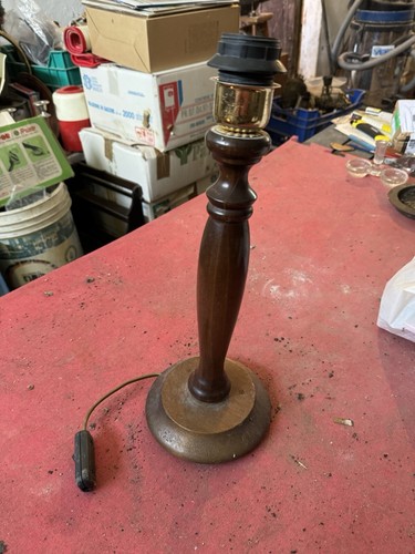 Lampada antica legno - lampada,