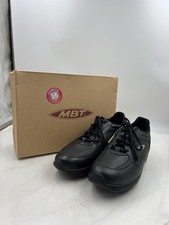 Scarpe MBT Sini Lux uomo taglia 11 pelle nera fondo dondolo passeggio 400264-58
