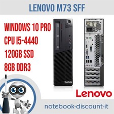 Lenovo M73 SFF Grado A-  i5-4440 8gb ram DDR3 120gb SSD WIN 10 PRO Desktop PC