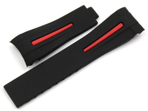 Cinturino silicone nero riga - cinturino,