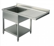 Lavello con vano lavastoviglie L 1400 x P 700 x A 850 + doccetta già installata