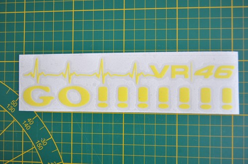 Stickers jaune fluo 46 - jaune,
