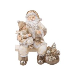 Statuina Babbo Natale Seduto