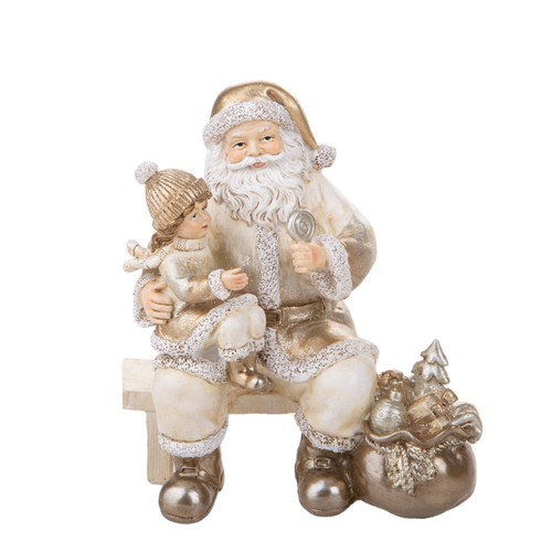 Statuina babbo natale - babbo, seduto