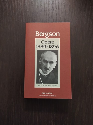 Henri bergson opere 1889 - opere, 1889-1896