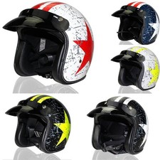 DOT Casco Moto Vintage Open