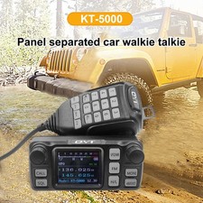 Veicolare QYT Walkie Talkie KT-5000 25W 200Ch VHF UHF Dual Band Mini Scrambler