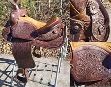 vintage full size horse saddle