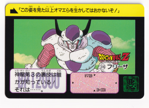 Dragon ball carddass 316 - dragon, #316