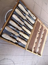 SGORBIE PROFESSIONALI PER INTAGLIO UTENSILI SCALPELLI PER LEGNO SET 12 PZ