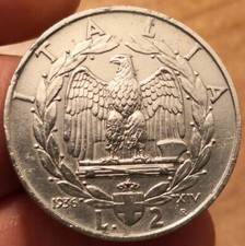 2 Lire 1936 Empire, Vittorio