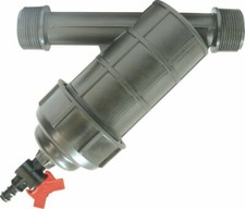 Filtro acqua PE filtro setaccio CON rubinetto 2 x 1" filettatura esterna per tubo giardino 