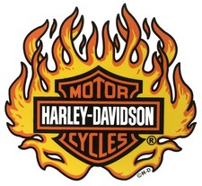 Adesivo Harley-Davidson Fiamme