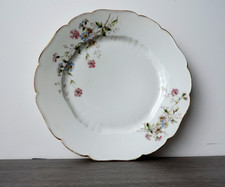 assiette fleurie  porcelaine
