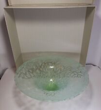 Grande Centrotavola Piatto Alzata LA MURRINA Vetro Murano Venezia Italia cm 37