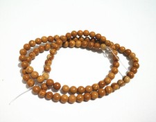 1filo/92pz perline pietre dure in diaspro wood lace stone naturale 4mm  bijoux 