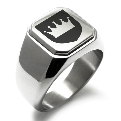 Anello uomo acciaio inox scudo - uomo,
