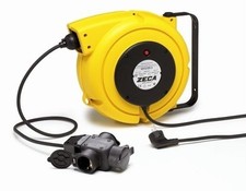 ZECA 15 MT. PROLUNGA ELETTRICA RIAVVOLGIBILE AVVOLGICAVO ARROTOLATORE AUTOMATICO