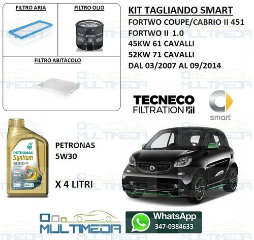 Kit tagliando olio petronas - tagliando, e