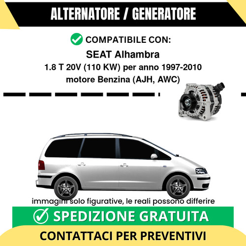 Alternatore seat alhambra - alternatore, 1.8