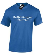 T-SHIRT DA UOMO BAZINGA FORMULA BIG BANG THEORY SHELDON COOPER GAMER GAMING GEEK