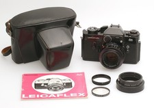Leica Leitz Wetzlar Leicaflex vernice nera con Summicron-R 2/50 mm