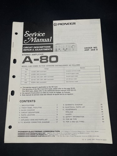 Manuale servizio originale - manuale,